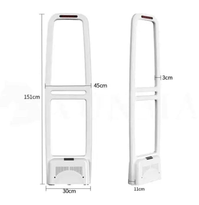 Image of KMS Technology EAS AM Sensor Gate | Anti Theft System Security Gate | Supermarket Security Gate | Security Antenna EAS System Device Gate (Set of 3) White