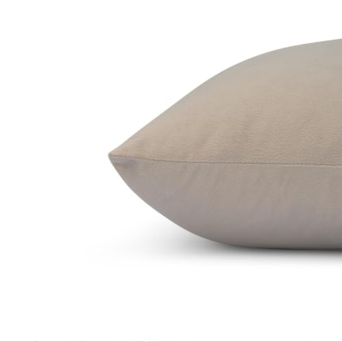 Image of Wakefit Designer Cushion Cover | 16x16 inch | Velvet Foil Print Fabric | Machine Washable | Pack of 1 | Double Arc | Off White Fabric & Golden Print