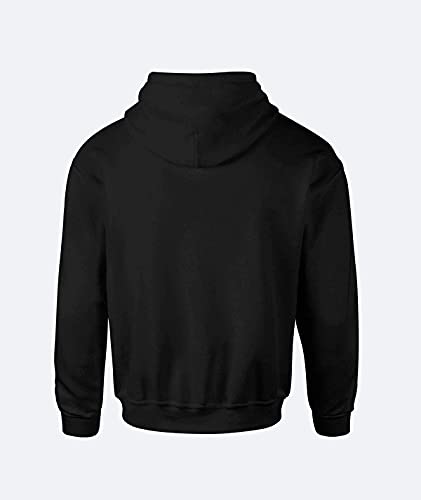 F Gallery Unisex-Adult Fleece Hooded Regular Fit Sweatshirt (Rs-Hood-Print-Boss-Blk-Xl_Black_Xl)