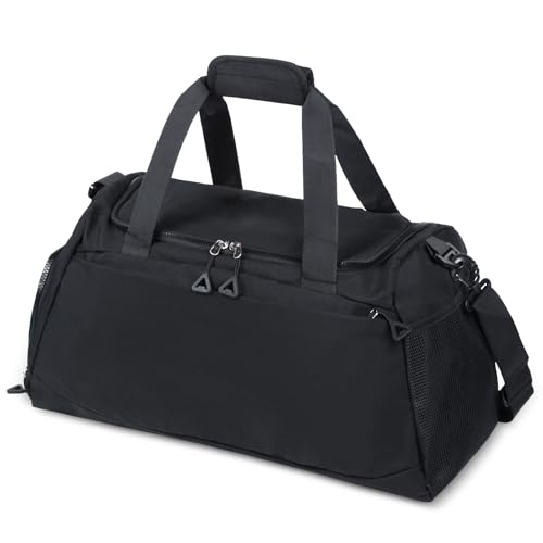 Qoosea Reisetasche für Damen Herren 30L Faltbare Sporttasche Große Kapazität Handgepäck Tasche, Wasserdicht Nylon Sportbeutel Verstellbar Weekender Bag Unisex Duffle Bag Gymsack für Sport Reisen