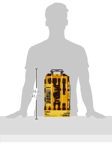 Dewalt Socket Set, Metric, 10-Piece, 3/8" And 1/2" Drive, With Impact Extensions (Dwmt74741) #TOP4