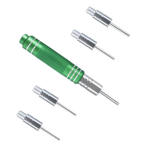 Image of DINYO Upgraded Pin Extractor Tools with 5pcs Replacement Tips-Terminal Pin Removal Tool Kit Automotive /Computer Repair Pin Release Tools for AMP Delphi Molex Bosch Connector Etc.