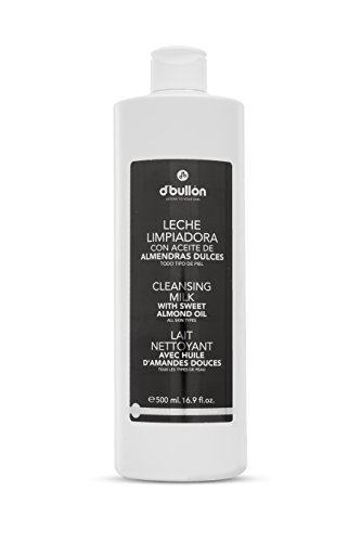 D'Bullón Leche facial limpiadora con aceite de almendras. Limpiador facial-500 ml