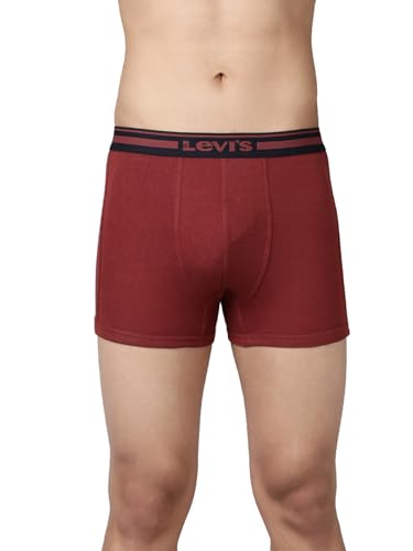 Image of Levi's 003 Classic Trunk for Men | 100% Pure Cotton | Solid | Durable Comfort | Breathable Men's Underwear | Anti-Roll Waistband | Extra Supportive Gusset | No Ride-Up Leg Fit | Pack of 1