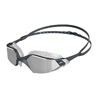 Speedo Unisex Adult's Aquapulse Pro Mirror Swimming Goggles, Grey/Silver/Chrome, One Size
