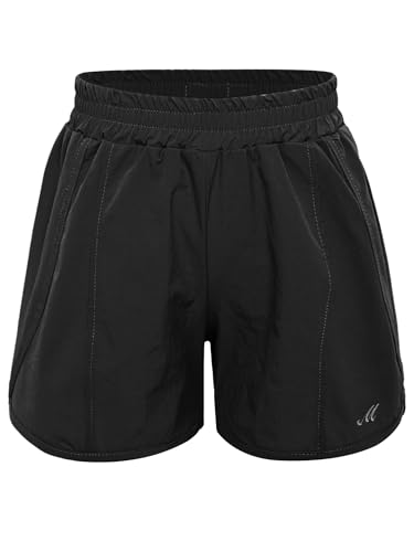 Girls Quickdrying Sports Shorts Dance Shorts Solid Color Workout Running Yoga with Pockets3