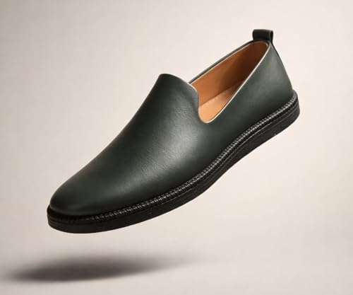 Image of Kraasa Men's Jutis Ethnic Casuals, Slip-on Closure, Stylish Loafers | Perfect for Formal Wear, Business and Parties
