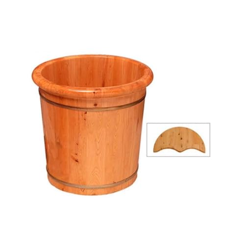 Baño de pies artesanal de cedro para sauna miniatura 1
