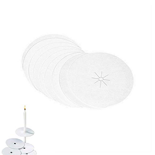 D'light Online Drip Protector - 150 Paper Bobeche Candle Holder for Candlelight Vigil, Church Service, Church Mass, Memorial Service and Devotional Candles (Set of 150)