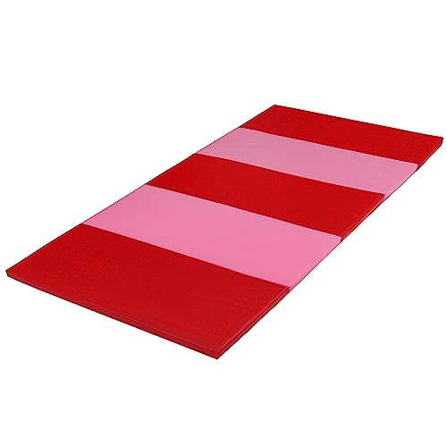 PLUFSIG Colchoneta de gimnasia plegable, 78x185 cm (Rojo)