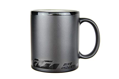 Preisvergleich Produktbild KTM Tasse, schwarz matt mit Logo in Schwarz glänzend