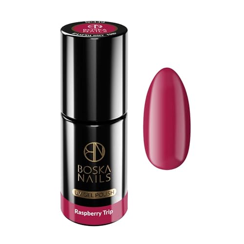 Boska Nails Smalto Ibrido UV/LED Divine Raspberry Trip Nr. 339 Smalto Gel Lunga Durata 6 ml Alta Pigmentazione Fino a 3 Settimane Applicazione Facile Manicure