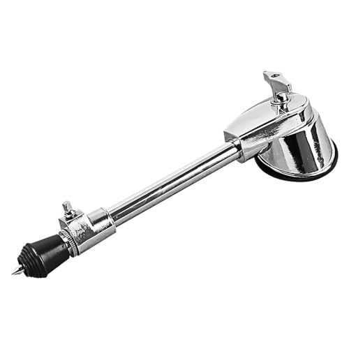 Pied de support accessoire pour batterie acoustique en métal argenté stable
