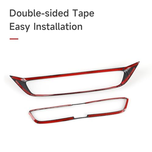 Image of Car Center Air Vent Outlet Panel Decals for Honda CR-V 2017 2018 2019 2020 2021 2022 Accessories CRV ABS Carbon Fiber Stickers
