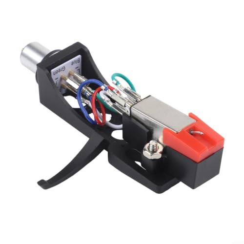 Cartucho MM para tocadiscos vinilo que soluciona ruidos con cableado transparente 2