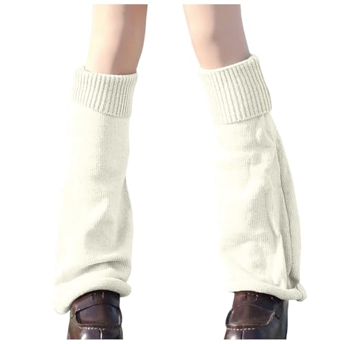 Japanese Lolita Long Socks Gothic Knit Leg Warmers Winter Cuff Ankle Gaiters for Fashion Enthusiasts and Everyday