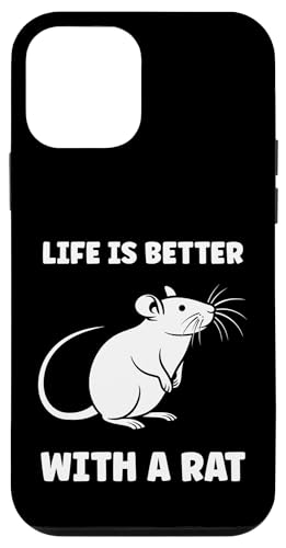 Animals Cute Mouse rodent Rat life is better with a Rat �X�}�z�P�[�X iPhone 12 mini �p