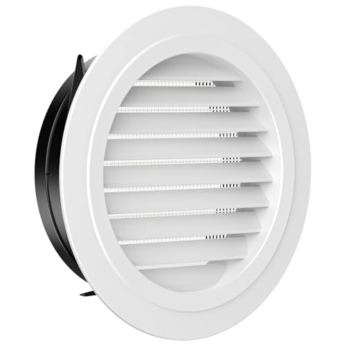 Image of Hon&Guan 8'' Air Vent Louver Air Grill Cover for Bathroom Office Home (o200mm)