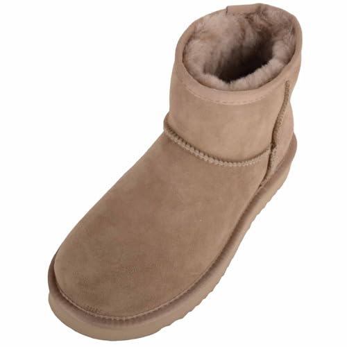 Mini bottines en peau de mouton véritable : un écrin de douceur pour femme