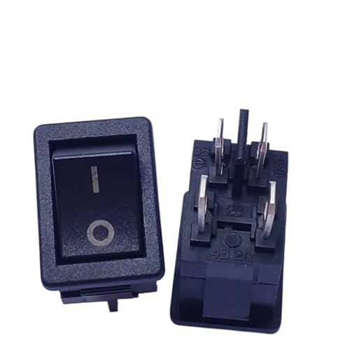 Interrupteur à bascule 13x19mm noir à 4 broches et 2 vitesses Rf-1003