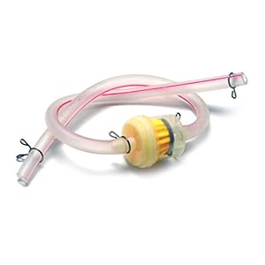 Transparent 5mm Diamètre Tuyau Carburant avec Filtre à Carburant pour Motos Motos