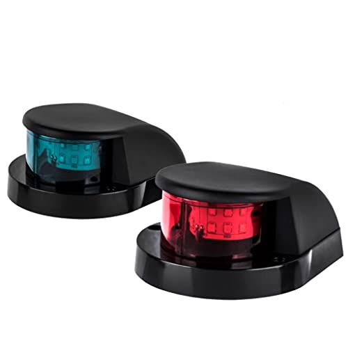 Sebnux LED Boat Navigation Light Red and Green LED Marine Navigation Light Boat Bow Light for...