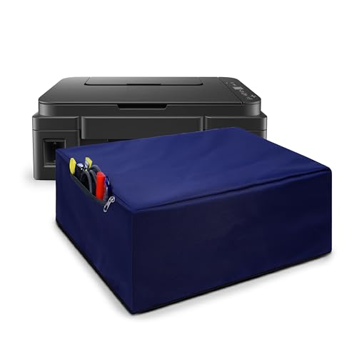 Image of Alifiya Dust Proof Washable Printer Cover for Canon Pixma G2010 / G670 / G570 / G3060 All-in-One Ink Tank Colour Printer- Blue