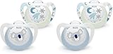 NUK Star Night & Day Baby Schnuller | 0-6 Monate | im Dunkeln leuchtend | BPA-freies Silikon | Koala...