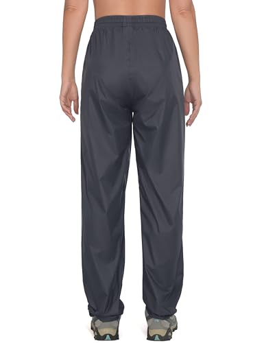 Little Donkey Andy Women's Lightweight Packable Waterproof Rain Pants with Pockets for Hiking Travel Fishing2
