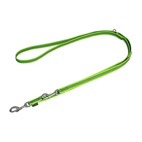 Mystique® Gummierte Umhängeleine Leine 20mm Standard Karabiner neon grün 3m Cover