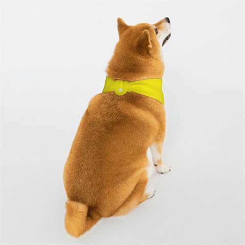 Hundehalstuch für kleine, mittelgroße und große Hunde, Dreieckstuch für Mädchen oder Jungen, Gelb