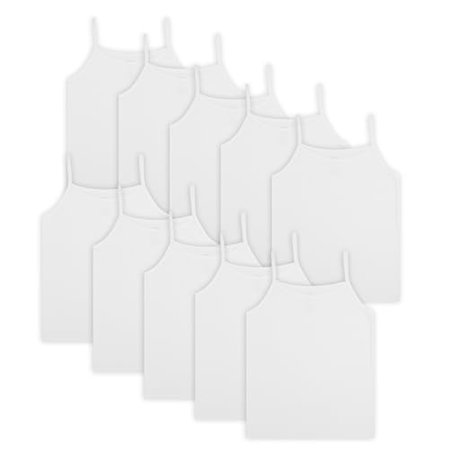 Product Image of the Fruit of The Loom Girls' Undershirts (Camis & Tanks), Cami-10 Pack-White...