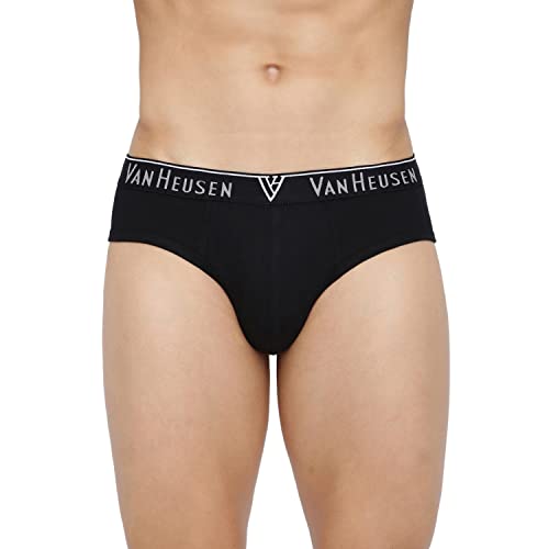 Van Heusen Men Anti Bacterial Briefs - 100% Cotton - Pack of 3 - Colour Fresh, Moisture Wicking
