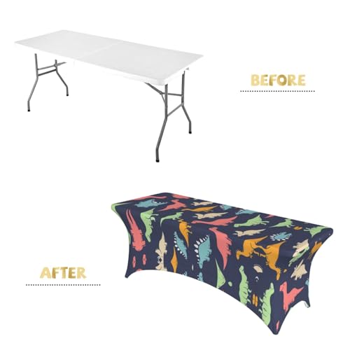 Nappe dinosaure facile à installer pour protéger et décorer votre table 1,8m