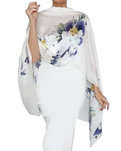 Silky Shawl Spring Wedding Wrap Mother of the Bride Dress Cape Evening Stole Plus Size Swimsuit Coverup Lightweight Scarf