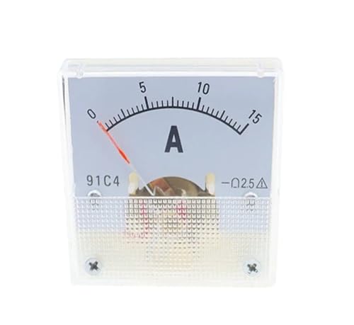 Ampèremètre analogique 91C4 DC avec pointeur mécanique et compteur de courant pour panneau