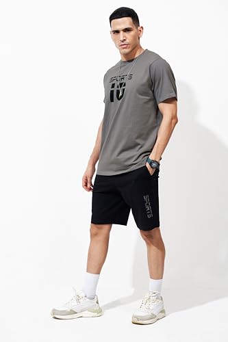 Image of WEET Cotton T-Shirt and Shorts Set for Men,Night Wear for Men,Men's Pyjama Set MCS143