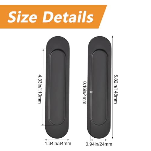 MOROBOR Self-Stick Oval Sliding Door Pulls - Image 2