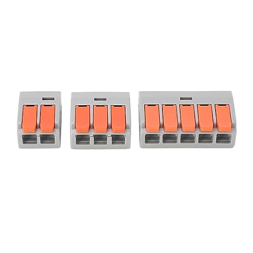 Conectores de cable tipo prensa kit de 60 terminales rápidos compactos 450 2