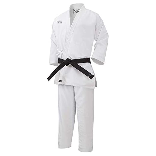 Dr. KO KARATEGI: Kimono Tradicional de Karate. Unisex para niños y Adultos (Blanco, 130)