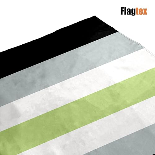 Grand drapeau Agender 240 cm x 150 cm pour defile lgbtqia et decoration