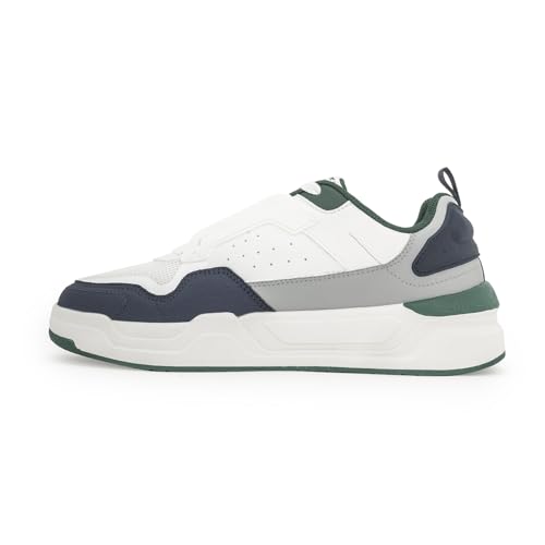 Image of Red Tape Men's Sneakers White Blue Pu Mesh TPU Round Toe Lace-Up