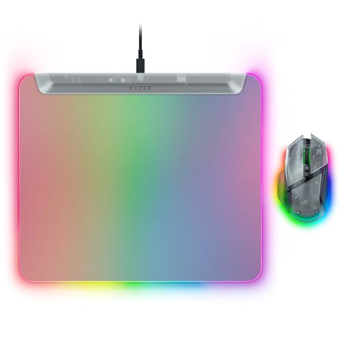 Image of Razer PC Gaming Bundle: Basilisk V3 Pro 35K Wireless Gaming Mouse + Firefly V2 Pro RGB Gaming Mouse Mat - Phantom White
