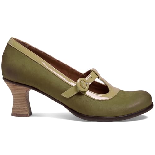 Women Vintage Low Kitten Heel Oxford Loafers Shoes Round Closed Toe T-Strap Dress Pumps Two-Toned Chunky Stacked Heels Mary Jane Shoes Buckle Nubuck Suede Patchwork Office Dressy 4-11 M US2