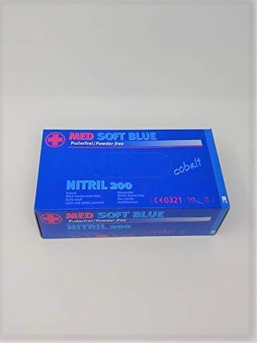 Preisvergleich Produktbild Nitrilhandschuhe, Einweghandschuhe, Einmalhandschuhe Nitril 200 Stück Größe L