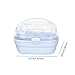 Baoblaze Portable Hamster Carrier Cage Carrying Case Lightweight for Chinchillas 360° Transparent Window 20x16x15cm Ventilation Design, Blue