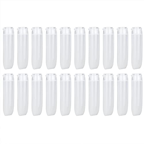 Botellas con Tapas, Botellas de Viaje de Silicona Tubos de Viaje con Botella Inferior Antideslizante 20 Piezas Tubo Cosmético Vacío Recargable a Prueba de Fugas para Rellenar