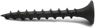 MRSCREWS #6 x 1" Drywall Screws 330 Pack Coarse Thread Bugle Head Black Phosphate Self-Tapping Wood Screws
