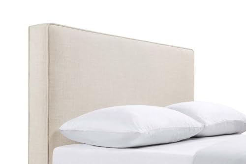 Coaster Home Furnishings - Kosmo - Pine Wood - Upholstered Panel Headboard with Self-Welt Details, Foam Padding and Transitional Style - Bedroom - Queen/Full Size - Sand - 315993QF