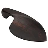 La mentonera de violín está fabricada en ébano natural, con un patrón de veta de madera auténtica, fabricada con la mejor madera de la India, lo que aumenta la comodidad a la hora de practicar.